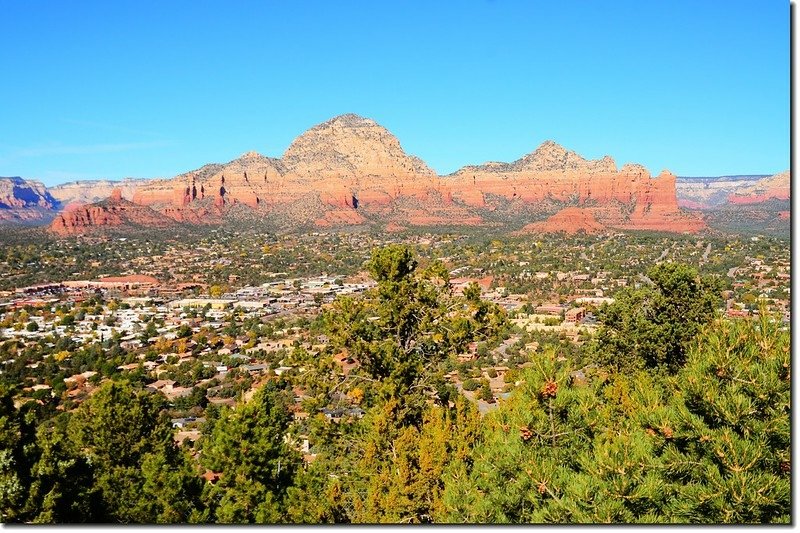 Thunder Mountain from the Airport Mesa upper scenic overlook