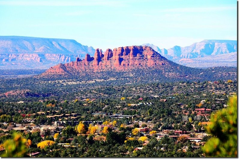 The Cockscomb Rock from the Airport Mesa upper scenic overlook 1