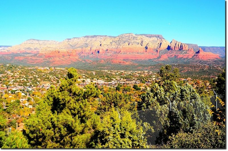 Wilson Mountain from the Airport Mesa upper scenic overlook