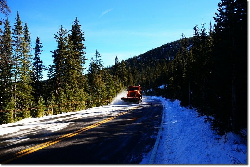 Snow-plow truck