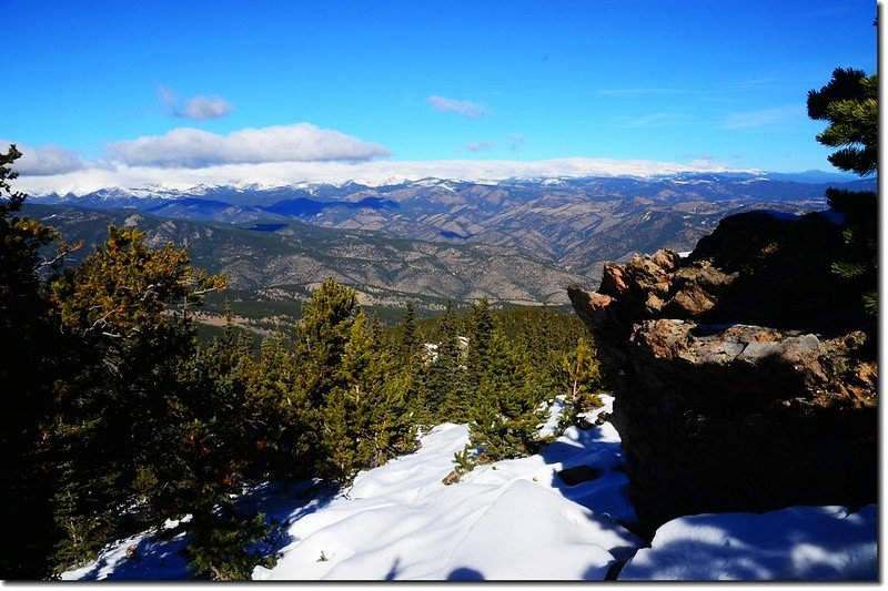 Overlooking northwest onto the Continental Divide from the viewpoint