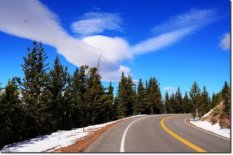 The treacherous changeable cloud on the blue sky