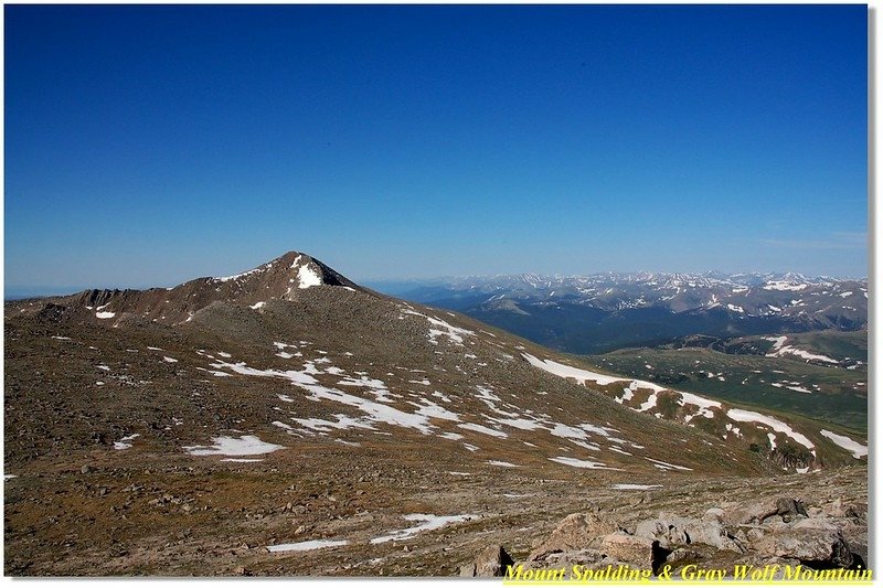 Mount Bierdstadt as seen from Spalding&apos;s summit