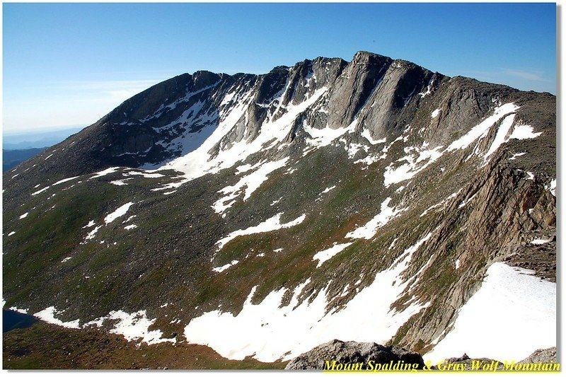 Mount Evans as seen from Spalding&apos;s summit