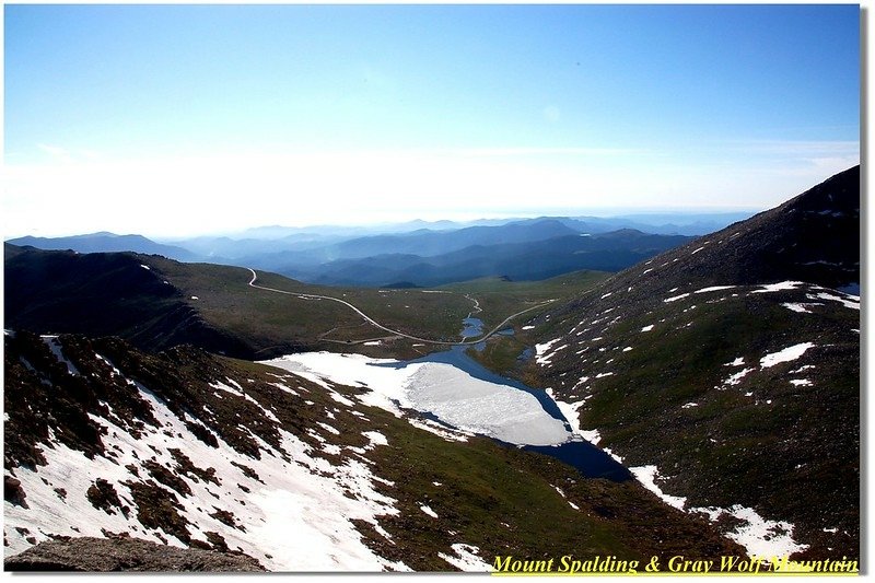 Summit lake from Mount Spalding