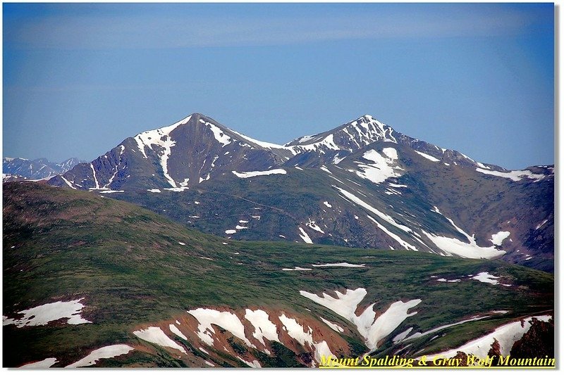 Grays &amp; Torreys as seen from Spalding&apos;s summit view to wes_2