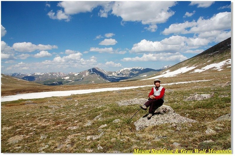 I&apos;m on the saddle between Mount Spalding &amp; Gray Wolf Mt. 1