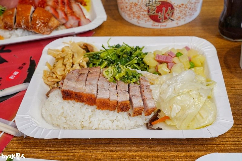 香港慶記大哥燒臘：大雅燒臘便當推薦，超人氣港式快餐，四寶飯肉