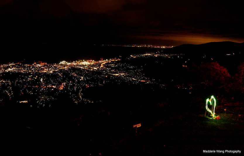 天狗山上看小樽夜景