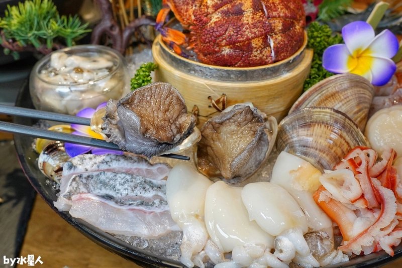 水森水產：台中海鮮鍋物日式料理，現點現撈活體海鮮，活體製作生