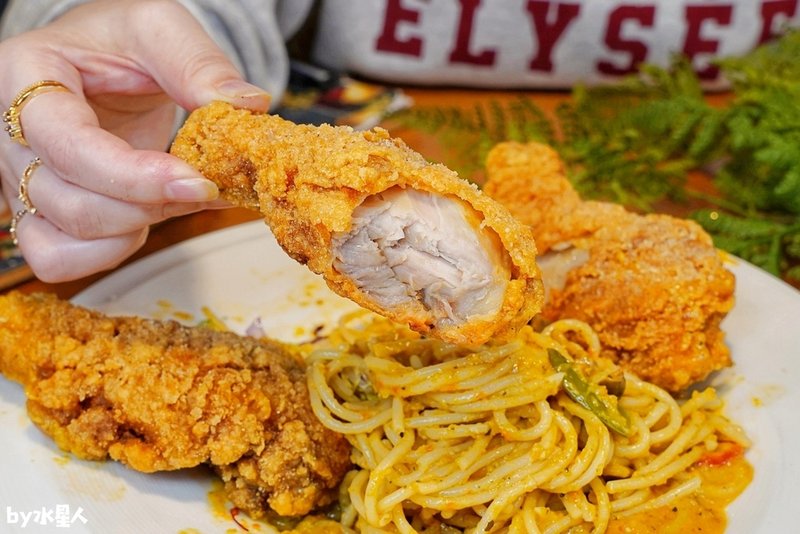 春三朝午：台中必吃早午餐，超狂3隻酥炸雞腿義大利麵、雙倍牛排