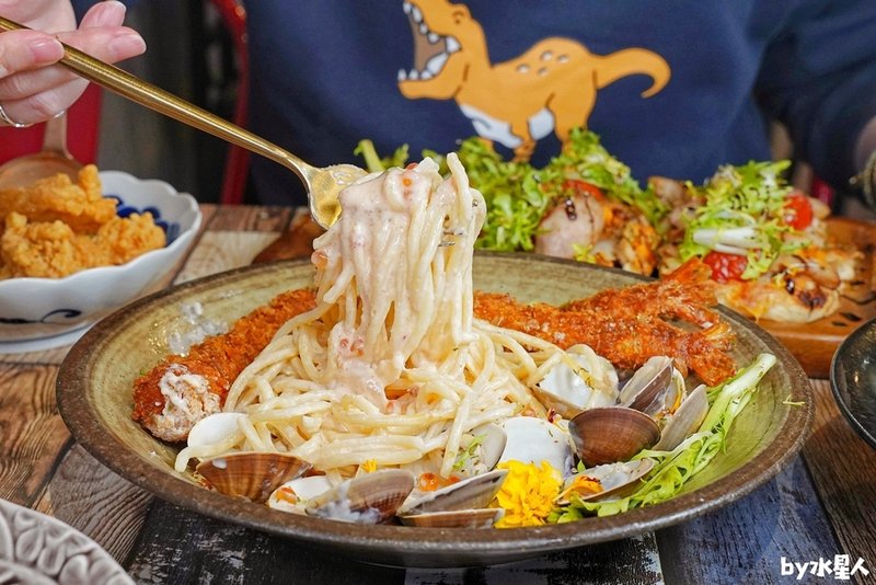 瑰覓Gui Mi：台中逢甲義大利麵燉飯，浮誇擺盤大份量，自家