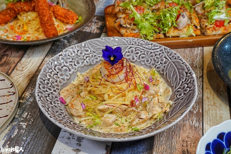 瑰覓Gui Mi：台中逢甲義大利麵燉飯，浮誇擺盤大份量，自家