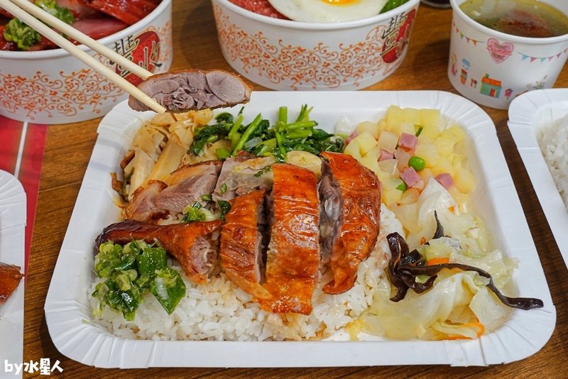 香港慶記大哥燒臘：大雅燒臘便當推薦，超人氣港式快餐，四寶飯肉