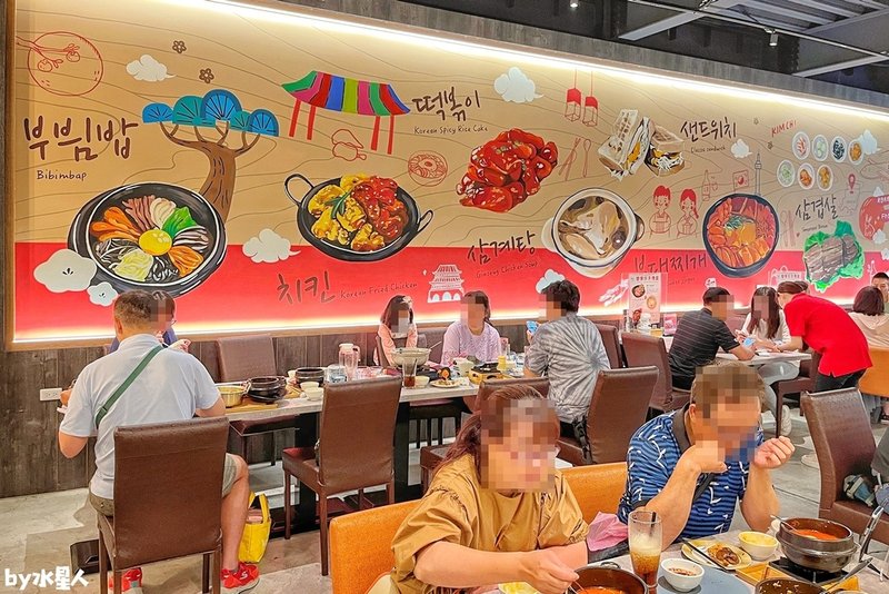 親水河畔：台中七期餐廳推薦，超道地韓式人蔘雞湯，絕美水岸景觀
