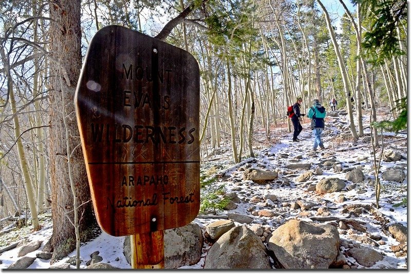 Mount Evans Wilderness boundary 2