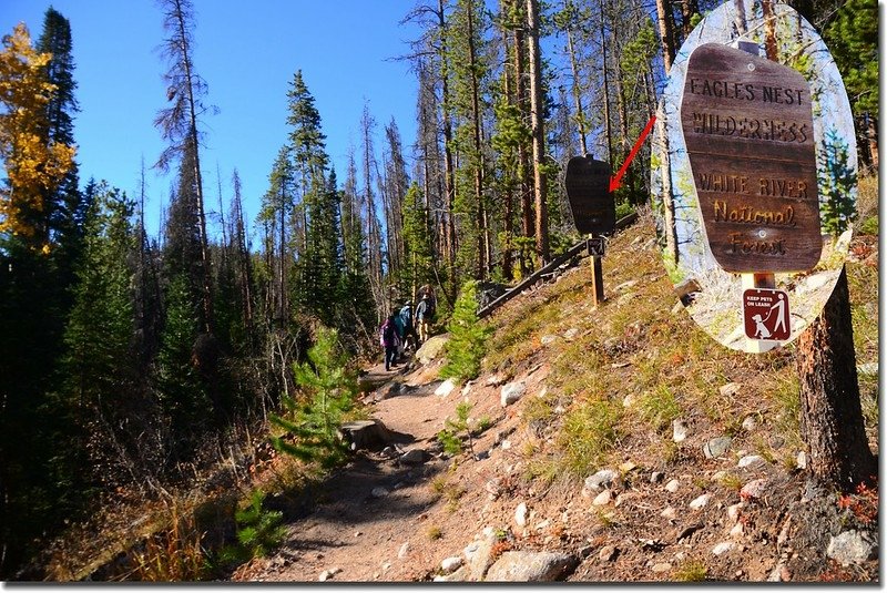 Eagles Nest Wilderness boundary