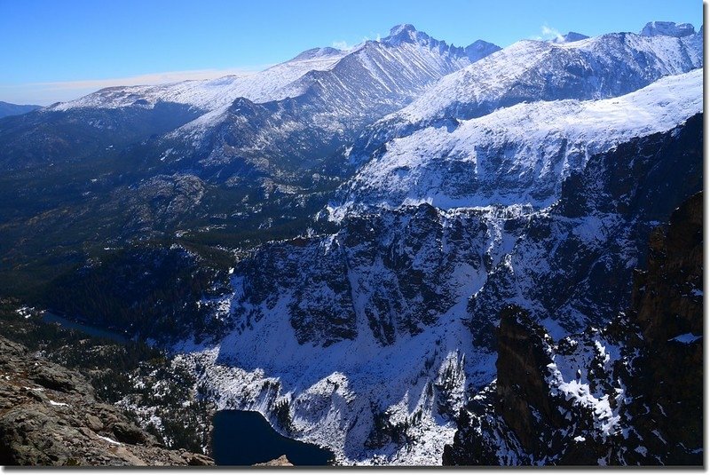 Looking South onto Longs Peak from near 11,800&apos;