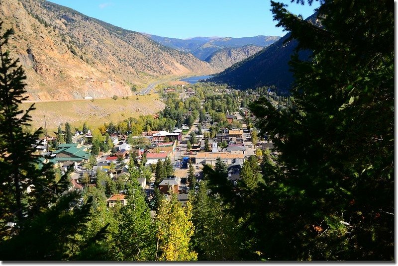 Looking down Georgetomn from Guanella Pass Road