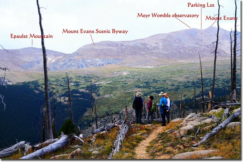 Mount Evans from Lincoln Lake burn area 2