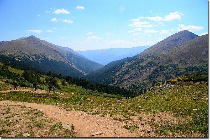 On the trail up Herman Lake, looking back down on the Herman Gulch 1