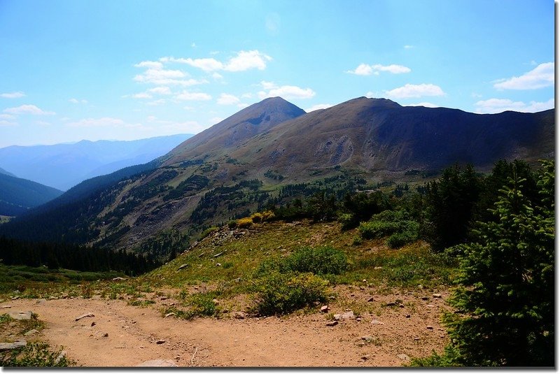 Looking southeast at Mount Bethel (12,705&apos;) from a knoll above Herman Lake (4)