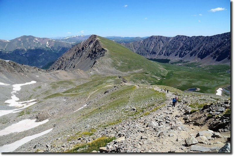 Looking back at the trail that we came from