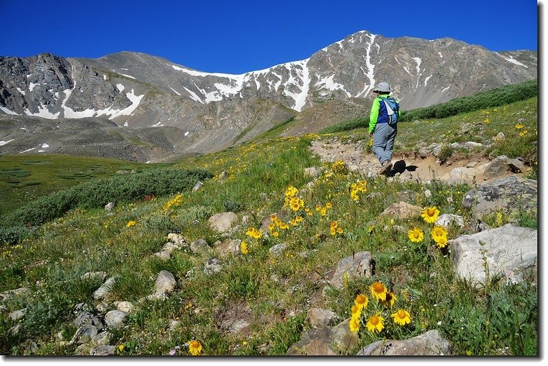 Jacob is on his way to Grays Peak 3