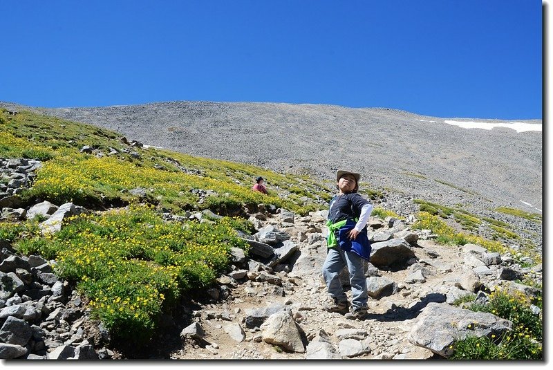 Jacob is on his way to Grays Peak 7