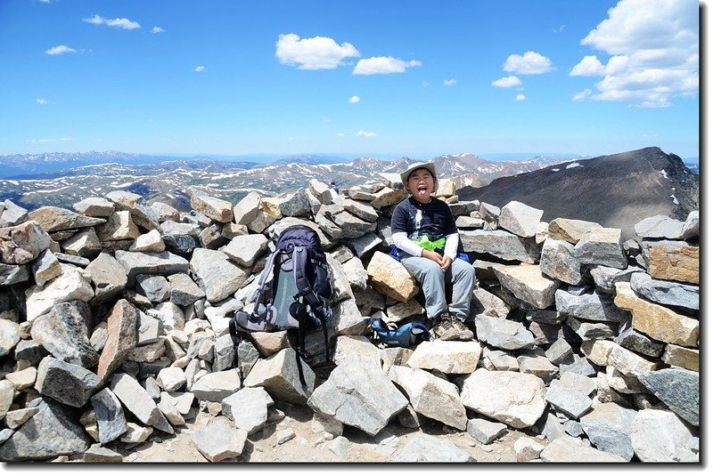 Jacob on the summit of Grays Peak 1