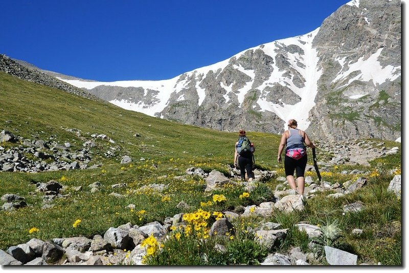 Hikers on their way to Grays Peak 2