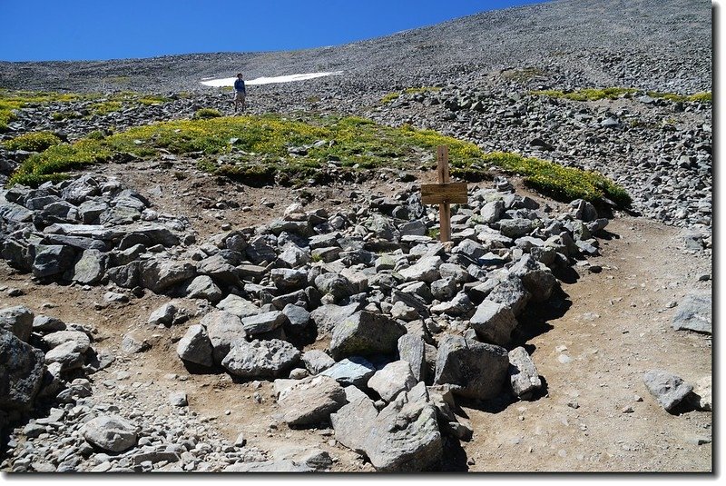 Grays &amp; Torreys Peak trail junction