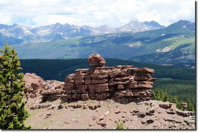 Gore Range from Shrine Moiuntain