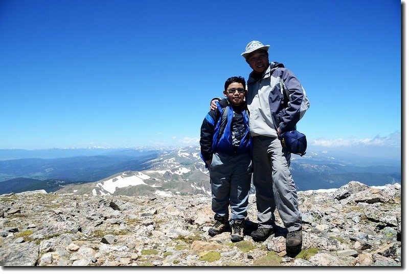 Jacob &amp; me on the James&apos; summit