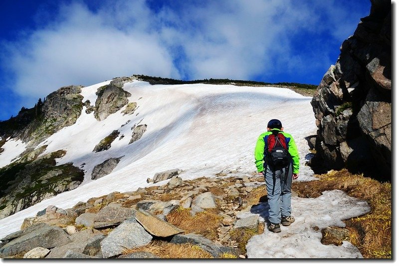 Jacob is passing St. Mary&apos;s Glacier 2