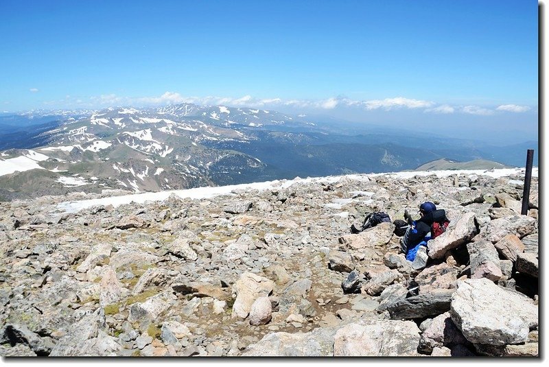 Jacob on James Peak&apos;s summit 2