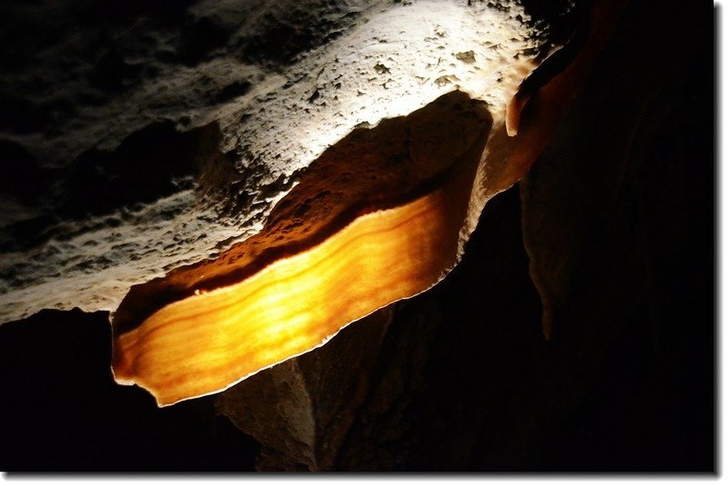 Transluscent cave bacon  in Lehman Caves