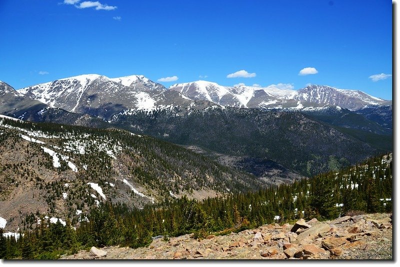 Overlooking Mummy Range from Rainbow Curve