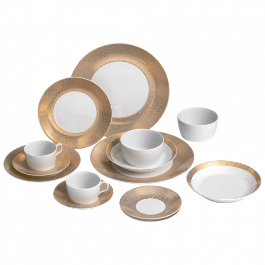 meissen cosmopolitan mesh gold platinum tableware set_12