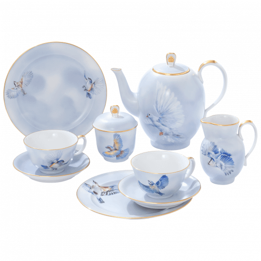 meissen Birds in Flight tea set_1