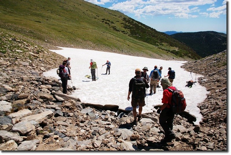 The top of St. Mary&apos;s glacier