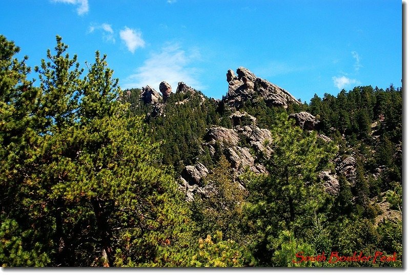 Craggy rock formations along Shadow Canyon