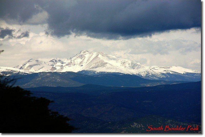 Longs Peak from South Boulder Peak&apos;s summit