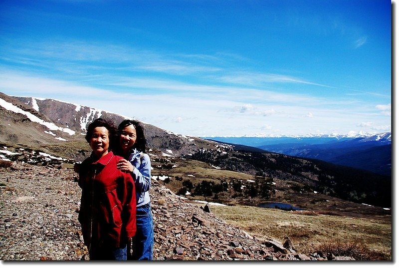 Background is Quandary peak(L),and Front Range in the distance