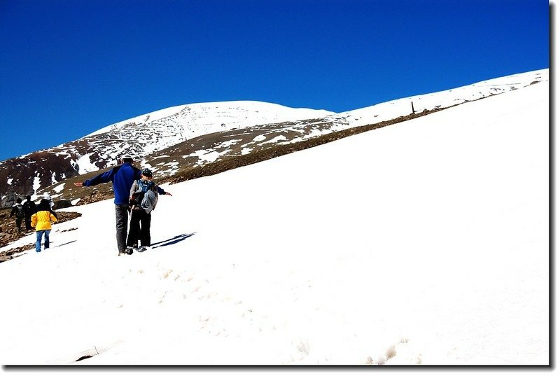 Tim and Matthew has been passing through the snowfield