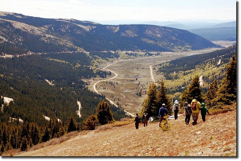 Turning around - beginning the descent back to park lot