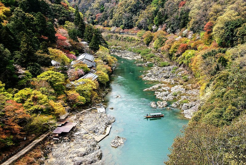 展望台俯瞰大堰川峽谷 3