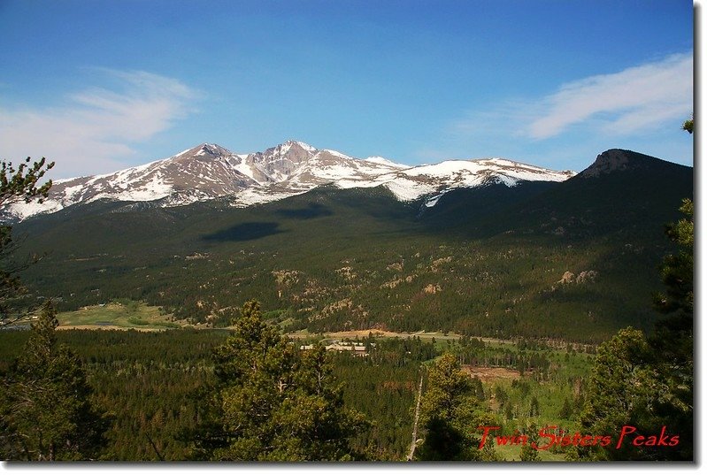 Twin Sister 步道遠眺Longs Peak and Mount Meeker 1