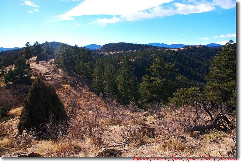 The ridge of Castle trail from Walker Dream trail