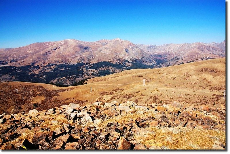 Mt. Bross (L) and Mt. Lincoln (R) From Point 12,200 ft.